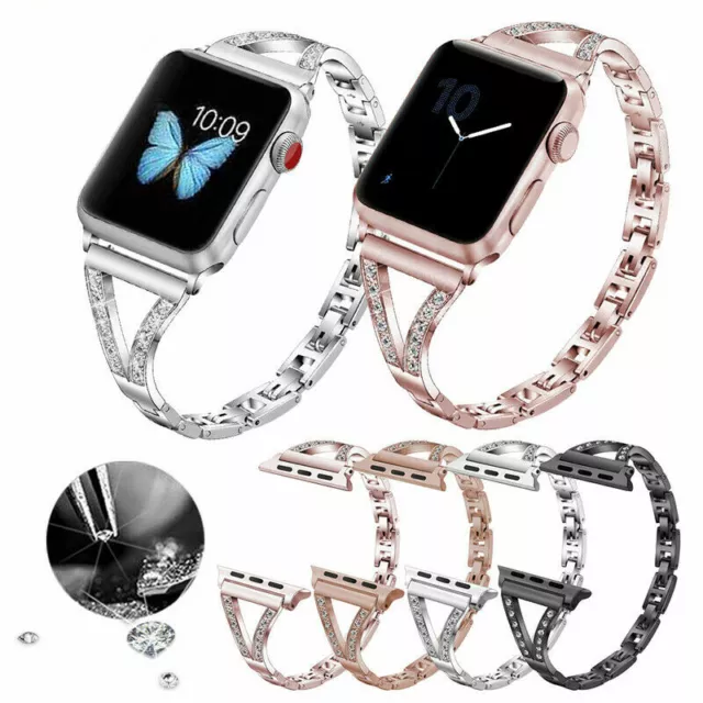 For Apple Watch iWatch Series 9 8 7 6 5 4 Stainless Steel Metal Watch Strap Band