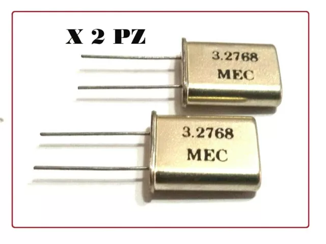 PZ 2 Oscillatore al quarzo 3.2768 MHz 2 Pin THT P=5MM