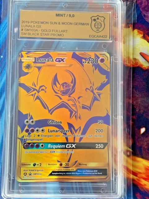 Pokemon Trading Card Game Sun Moon Ultra Prism Card: Lunala GX - 172/156 -  Gold Secret Ultra Rare - Trading Card Games from Hills Cards UK