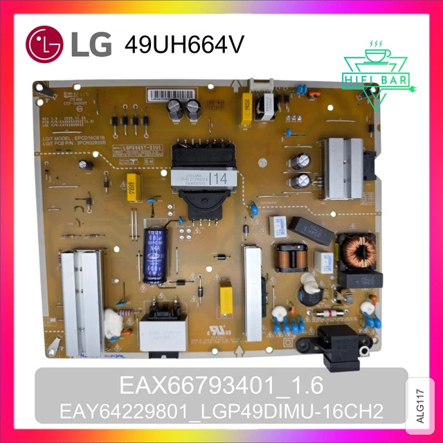 Carte D'alimentation LG EAY64389001 Pour TV OLED55B6P-U - Ouverte Mais Neuve