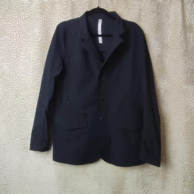 Lululemon Mens MWB Most Wearable Blazer Jacket Soft Gray Black Jacket Size M