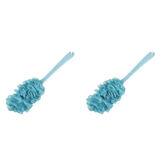 Back Sponge Handle Nylon Body Brush Exfoliating Back Scrubber Handle Back Brush