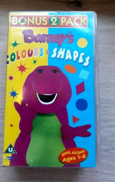 VHS BARNEY COLOURS And Shapes 2 Vhs Pack - Kids Childrens Favourites ...