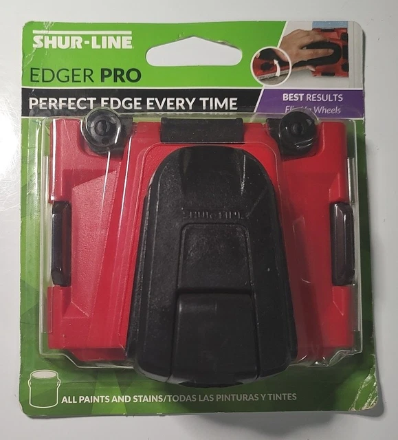 SHUR-LINE Edger Pro Paint Pad Best Results Flip Up Wheels Perfect Edge