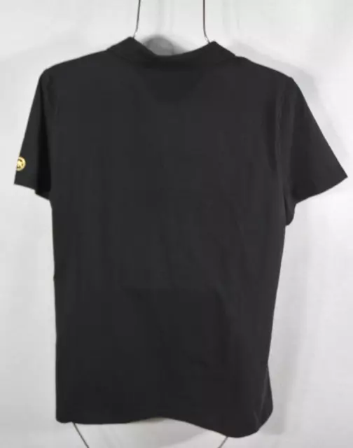 NEW Michael Kors Women's XL Ruched Half Zip Polo T- Shirt Top Blouse Black NWT 2