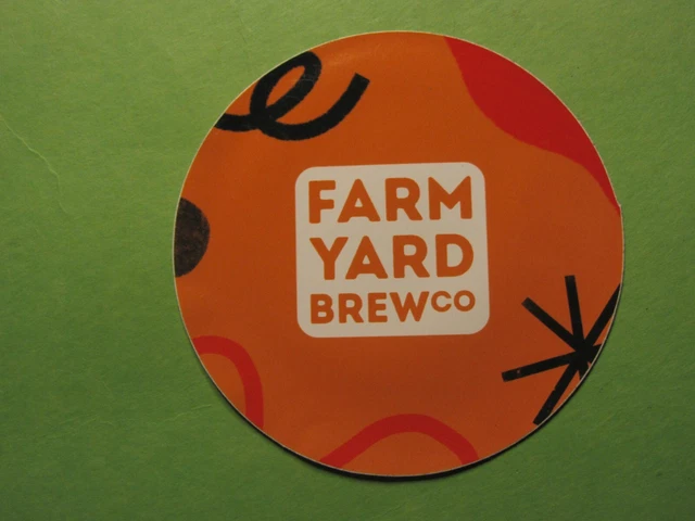 FARM YARD BREW Co BREWERY Brewing Real Ale Craft Beer Sticker Decal ...