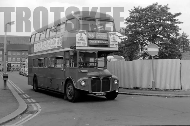 35mm Negative London Transport AEC Routemaster Park Royal RML2664 SMK664F 1973