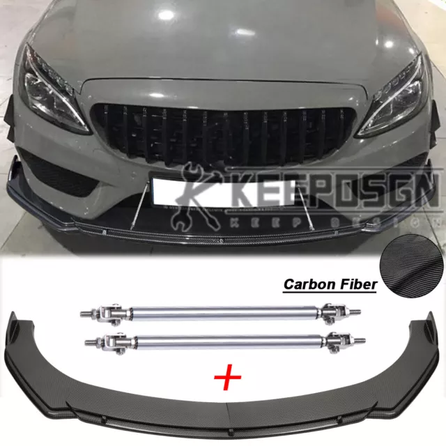 CARBON Frontlippe Spoilerlippe Tuning für Mercedes Benz C Klasse w205 w204 w203