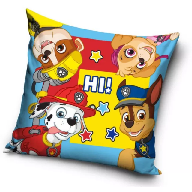 Housse Coussin Taie Oreiller Paw Patrol Pat Patrouille 40 cm x 40 cm