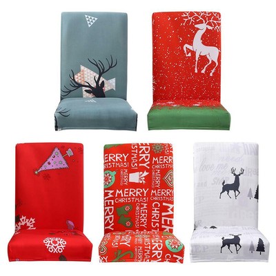 Natale Stampa Stretch rimovibile Coprisedia BANCHETTO Sedile Custodia sicura Z 
