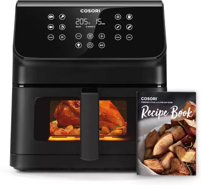 Air  Fryer  6 . 2L  Clear  Blaze  with  Visual  Window ,  55 %  Savings  and  85
