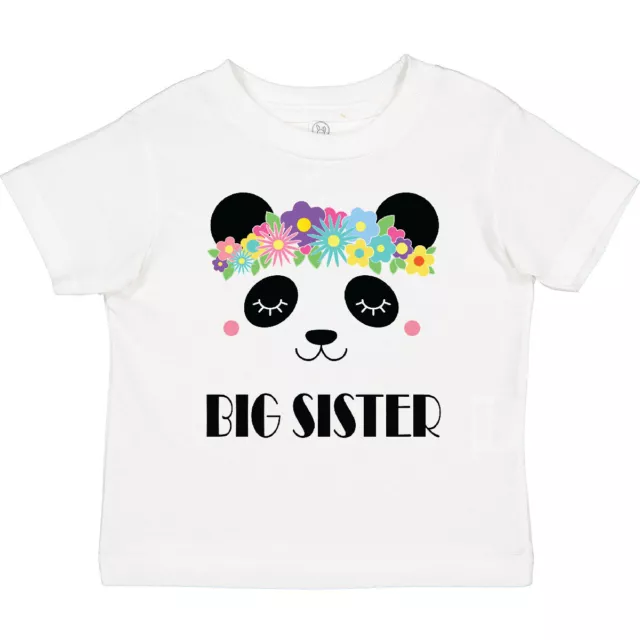 Inktastic Big Sister Panda Announcement Toddler T-Shirt Sis Siblings Girls Cute