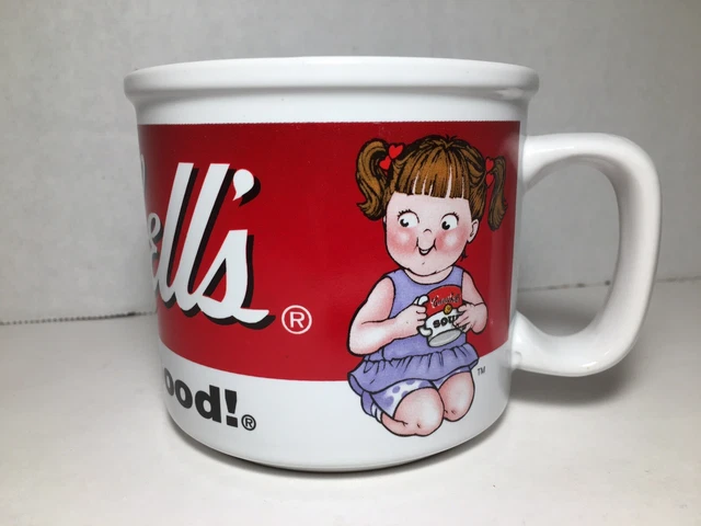 Campbell's Soup Mug 1998 Houston Harvest Girl Boy Vintage M’m! M’m! Good!