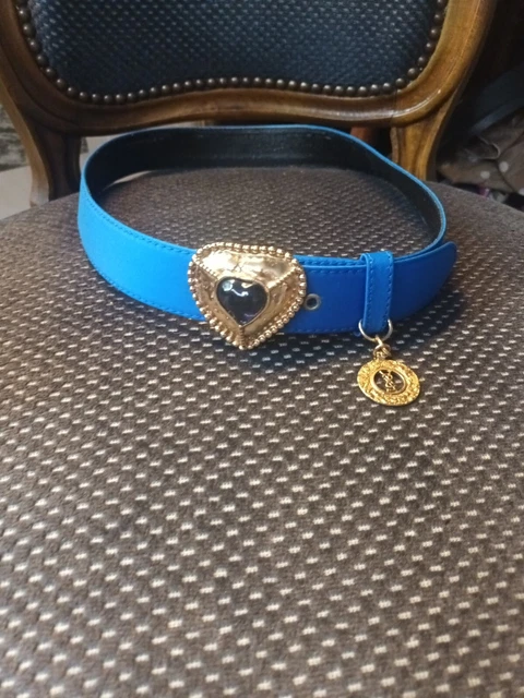 CEINTURE YVES SAINT LAURENT Vintage Haute Couture Boucle Coeur