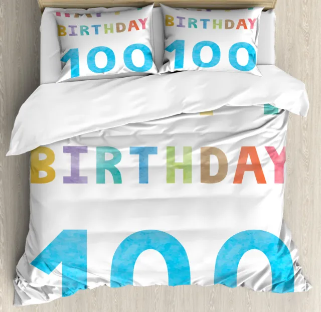 100o cumpleaños Juego de Funda Nórdica cumpleaños de la vendimia