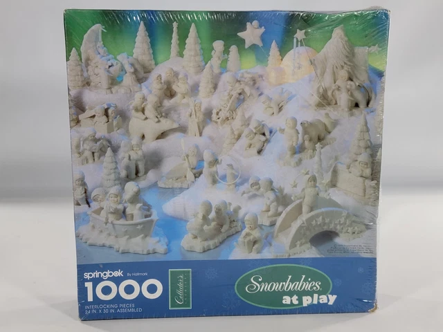 Snow Memories 20th Anniversary Jigsaw Puzzle – 1000 Pieces Featuring Hallmark Singing Snowmen - View #4