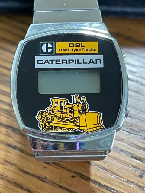 Cat D9L Digital Watch Track Type Tractor Caterpillar Mens Salesman Sample Pacman