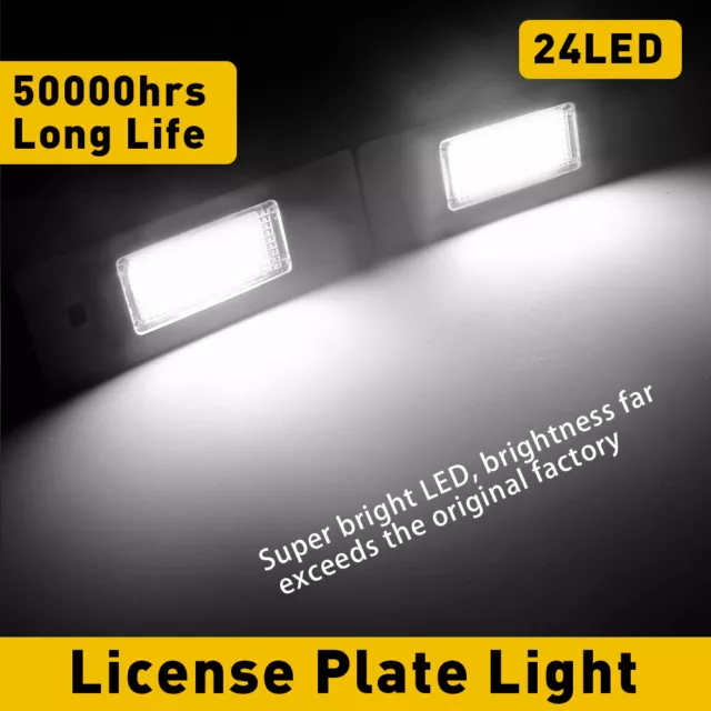 LED License Number Plate Light Canbus For BMW 1 Series E81 E87 F20 F21 Hatchback 2