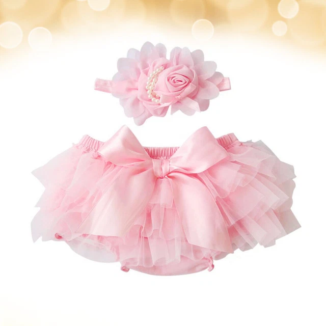 Girls Tutu Skirt Children's Hair Flower Set Kids Scrunchies Accessories