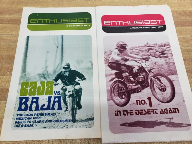 Dec 1971 & Jan/Feb 1974 Harley Enthusiast Magazines