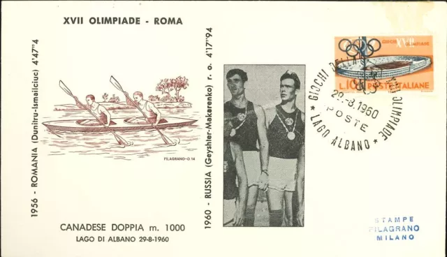 🏅 Olympic Games Roma 1960 - Canoa C2 1000 mt.  - Unione Sovietica