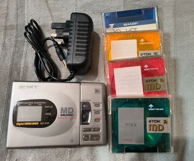 Sony MZ-R37 - Reproductor de minidisc portátil - Yaxa Sony MZ-R37 - Reproductor de minidisc portátil - Yaxa