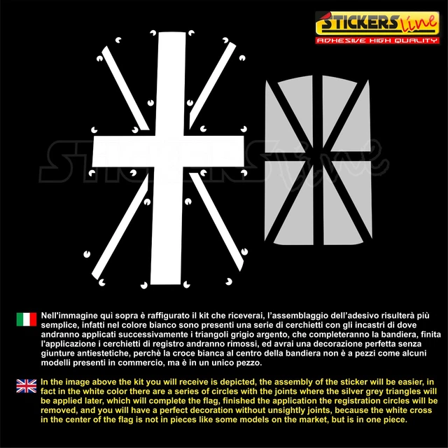 Adesivo 3D Con Bandiera Del Regno Unito, Effetto Cupola - Adesivo - Foto 5