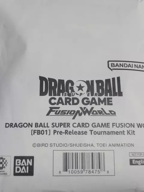 Dragon Ball Super Fusion World TCG, Pre release Tournament Kit FB01 SEALED!