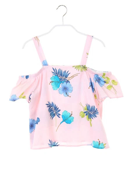 Camicia Zara Ragazze Carmen Stampa Tropicale 164 rosa chiaro