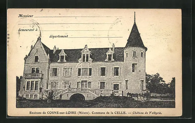 CPA Cosne-sur-Loire, Commune de la Celle, Chateau de Valkyrie 1922