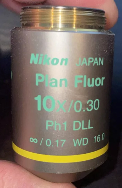 Nikon Plan Fluor 10x /0.3 Ph1 DLL Phase 0.17 WD 16.0