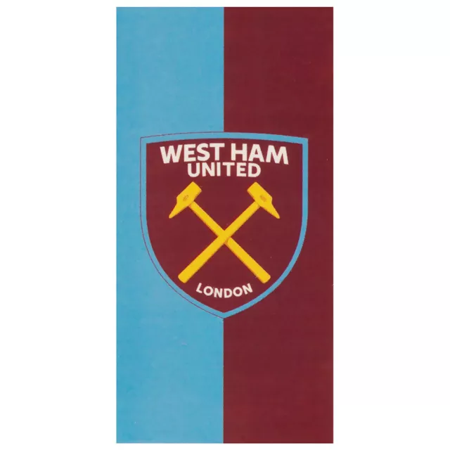West Ham United FC Towel  Official Merchandise Great Gift Idea for Hammers Fans