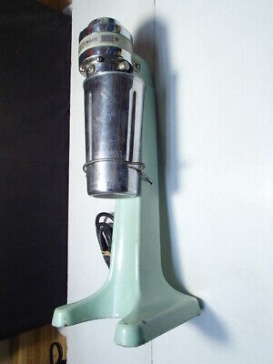 Cecilware Vntg Fountain Malt Milkshake Mixer ~ Jadeite Green w Cecilware Cup