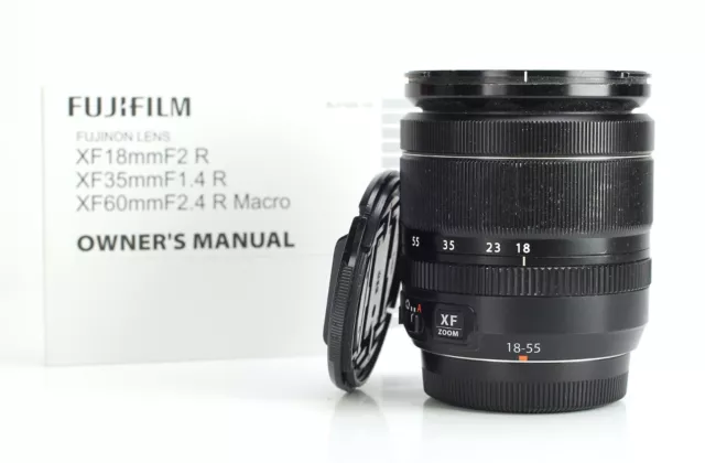 Fujifilm 18-55mm f2.8-4 R LM OIS XF Fuji Fujinon Lens with Front & Rear Caps