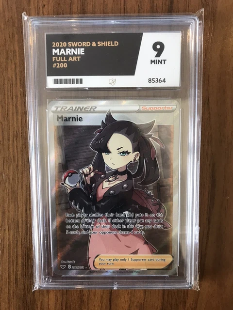 Pokémon Marnie Full Art Trainer ACE Grading 9 PSA Alt Supporter Graded Mint