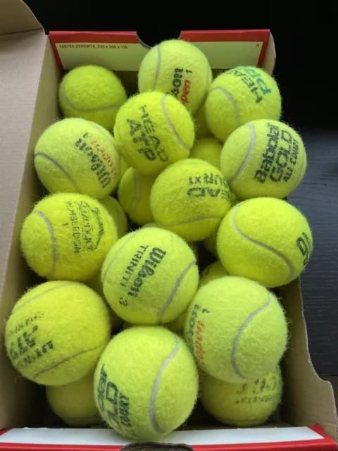 28 Mixed Brand - Used Tennis Balls - Free P&P - Sale