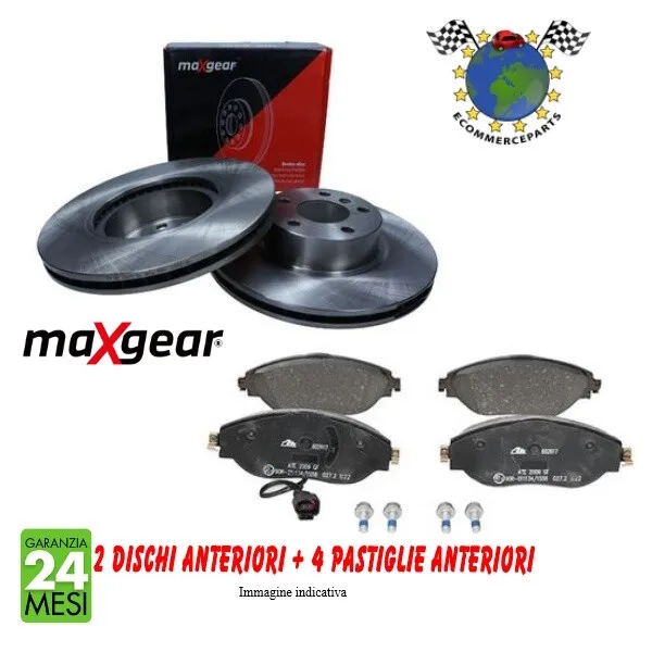 Kit dischi freno + Pastiglie Ant Maxgear per VW GOLF III r62