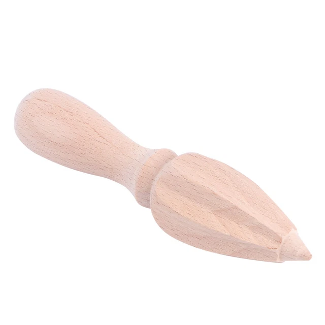 Presse-agrumes Manuel En Bois (lot De 2) - Pour Oranges, Citrons, Limes, Design Conique, Poignée Ergonomique, Facile à Nettoyer
