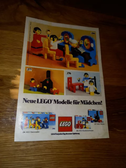 Lego Damensalon 296/ 277 /276 Werbung Niederlande 1977 print ad. Werbeanzeige