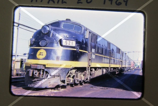 Original '69 Color Trans Slide SCL Seaboard Coast Line 521 E6A 40D30