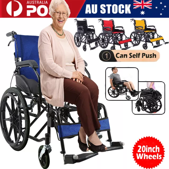 20 inch Altus Self-Propelled Wheelchair Manual Lightweight Wheelchair Swing-Away