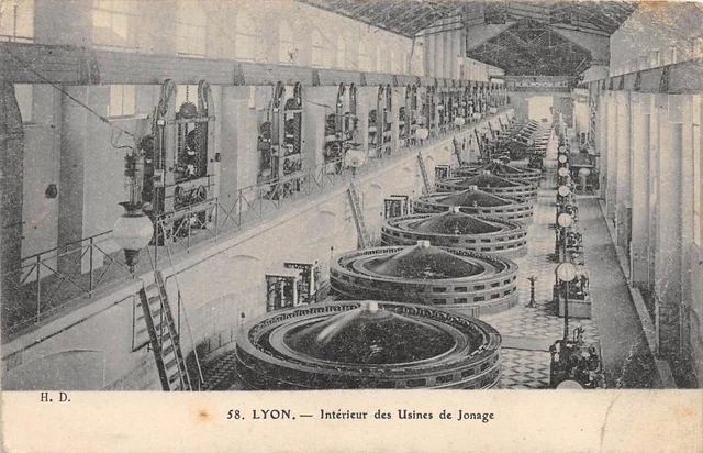 Cpa 69 Lyon Factory Interior Junction Factory
