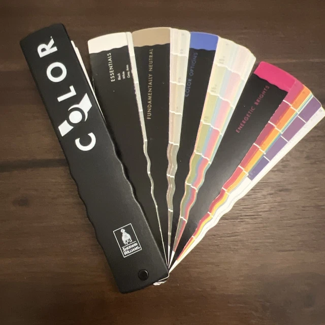 SHERWINWILLIAMS VARIETY COLOR Fan Paint Swatch Sample Deck Book