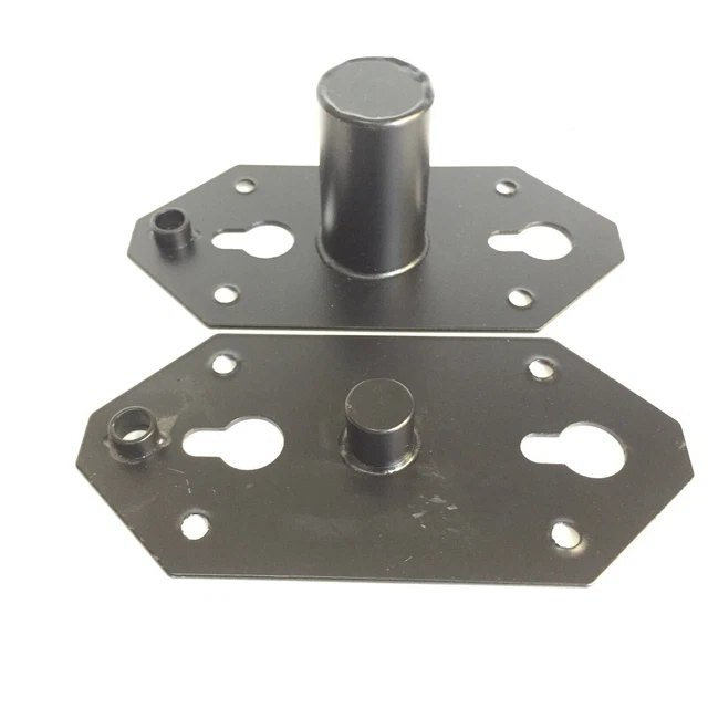 2 Pack DJ/PA Speaker Stand Mounting Adapters – Metal Internal Sleeves 107mm X 85mm