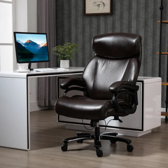 High Back Executive Office Chair Ergonomic Swivel Chair w/ Padded Armrest