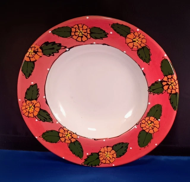 Hand Painted ROBIN STERLING SOUP or SALAD BOWLS Artist Signed and Dated 2002