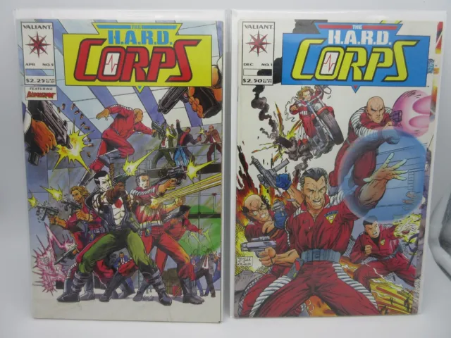 The HARD Corps #1,5 (1992) Jim Lee Cover, Valiant, H.A.R.D.