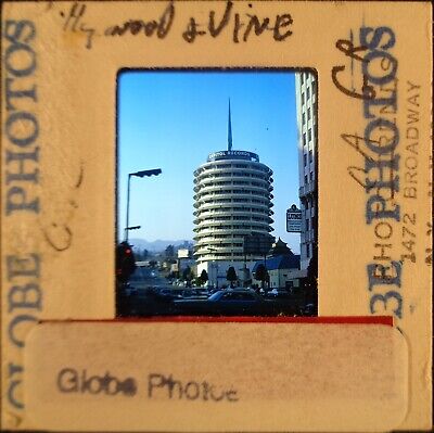 Lv6-833 Capitol Records Bldg Hollywood & Vine Los Angeles Orig 35Mm Color Slide