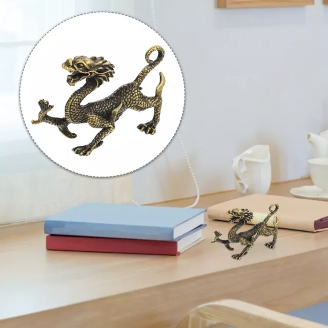 Chinese Zodiac Dragon Statue Ornaments Desktop Decor for Home