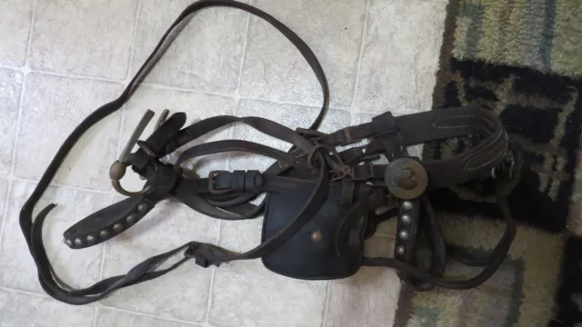 RARE CIVIL WAR US CALVARY HORSE BRIDLE BIT With Blinders WITH
